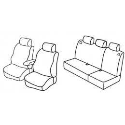 Set coprisedili Superior - Grigio Nero - Volkswagen Golf IV Variant (dal 2000) (2000 05 06)