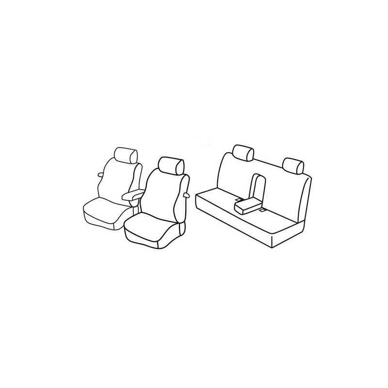 Set coprisedili Superior - Grigio Nero - Volkswagen New Beetle (04 99 06 05) - Volkswagen New Beetle (07 05 10 11)