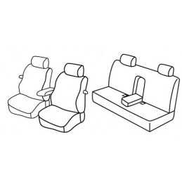 Set coprisedili Superior - Nero Blu - Volkswagen New Beetle (04 99 06 05) - Volkswagen New Beetle (07 05 10 11)