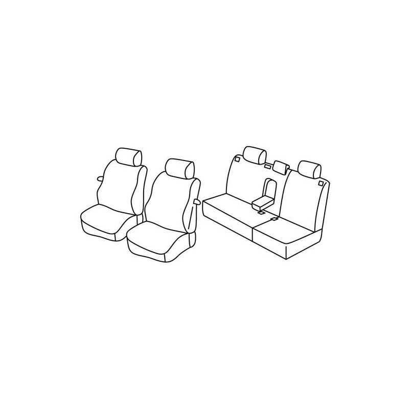 Set coprisedili Superior - Nero Grigio - Volkswagen Polo 3p (11 01 08 09)