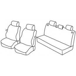 Set coprisedili Superior - Nero Grigio - Volkswagen Polo 3p (11 01 08 09)