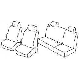 Set coprisedili Superior - Nero Blu - Volkswagen Polo 5p (11 01 08 09)