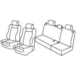 Set coprisedili Superior - Beige - Volkswagen Polo 5p (11 01 08 09)