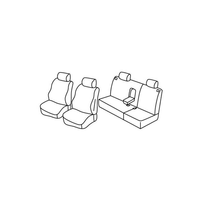 Set coprisedili Superior - Nero Grigio - Volkswagen Polo 5p (11 01 08 09)