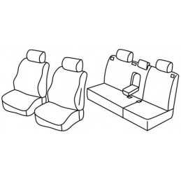 Set coprisedili Superior - Nero Blu - Volkswagen Polo 5p (11 01 08 09)