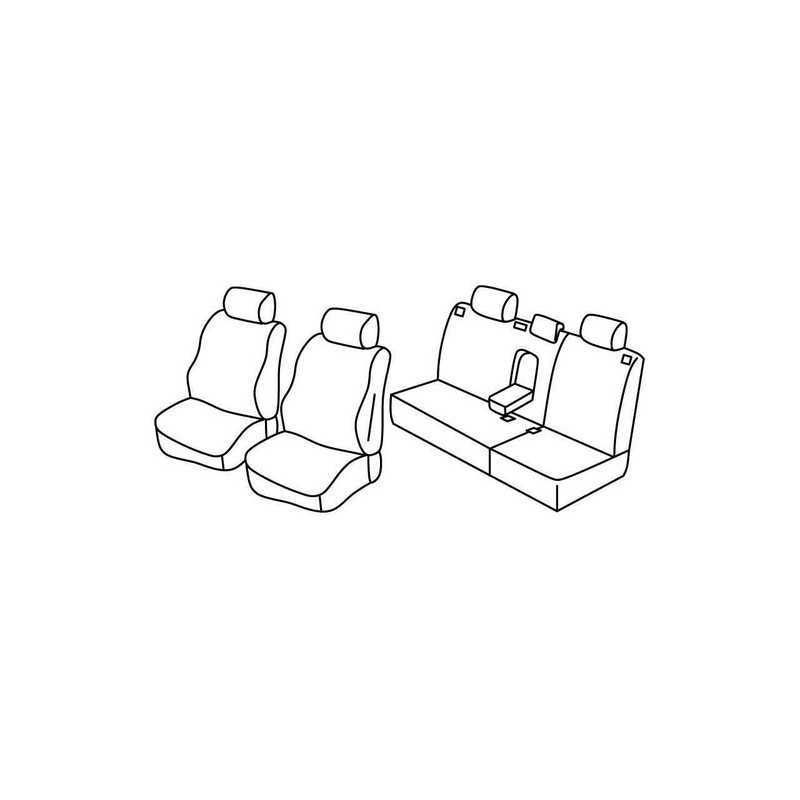 Set coprisedili Superior - Nero Grigio - Volkswagen Polo 5p (11 01 08 09)