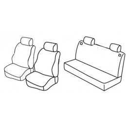 Set coprisedili Superior - Beige - Volkswagen Polo 5p (11 01 08 09)