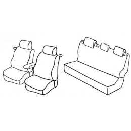 Set coprisedili Superior - Nero Grigio - Volkswagen Polo 3p (Trendline Family) (05 14 09 17)