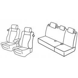Set coprisedili Superior - Nero Grigio - Volkswagen Polo 3p (Fresh Sportline) (05 14 09 17)