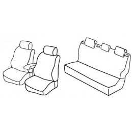 Set coprisedili Superior - Beige - Volkswagen Polo 5p (Trendline Family) (09 09 09 17)