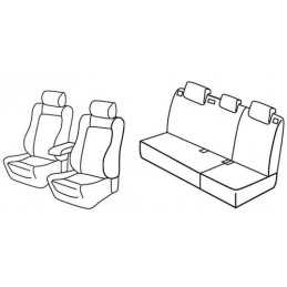 Set coprisedili Superior - Grigio Nero - Volkswagen Polo 5p (Fresh Sportline) (05 14 09 17)