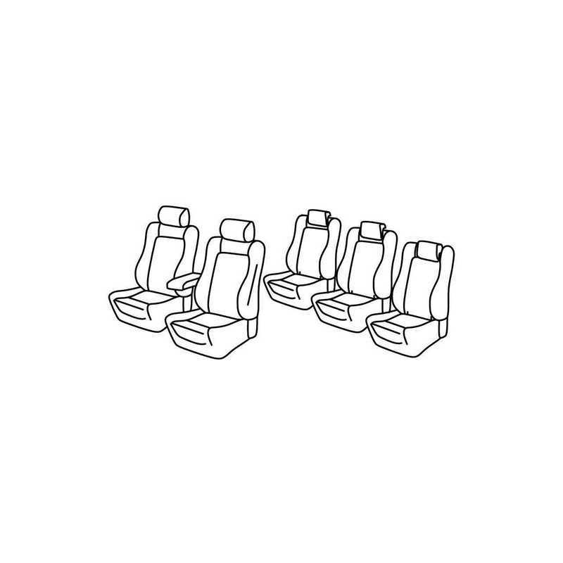 Set coprisedili Superior - Nocciola - Volkswagen Sharan (Comfortline Highline) (10 10 )