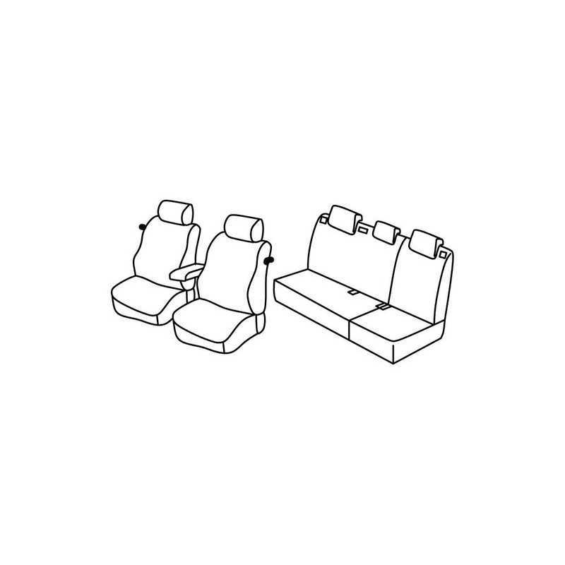 Set coprisedili Superior - Grigio Nero - Volkswagen Polo 3p (Trendline Family) (05 14 09 17)