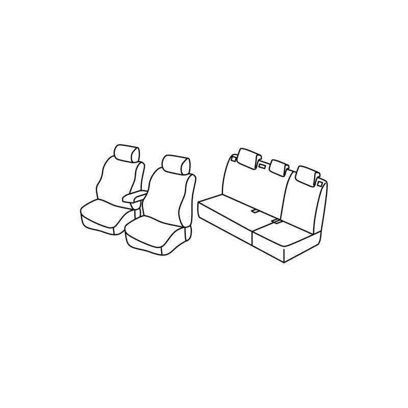 Set coprisedili Superior - Nero Grigio - Volkswagen Polo 5p (Trendline Family) (05 14 09 17)