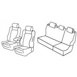 Set coprisedili Superior - Grigio Nero - Volkswagen Polo 5p (Lounge) (05 14 09 17)