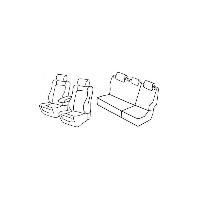 Set coprisedili Superior - Nero Blu - Volkswagen Polo 5p (Lounge) (05 14 09 17)