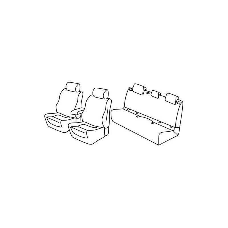Set coprisedili Superior - Beige - Volkswagen Polo 5p (Comfortline) (10 17 )