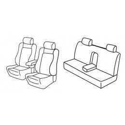 Set coprisedili Superior - Nero Blu - Alfa Romeo 156 4p (10 97 05 03)