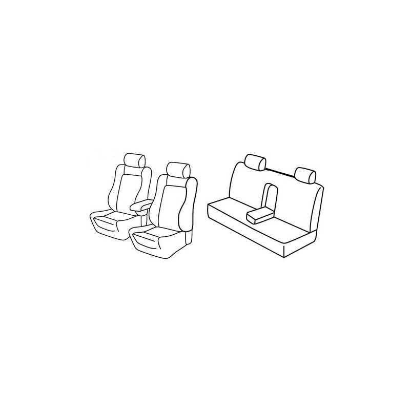 Set coprisedili Superior - Nero Grigio - Alfa Romeo 156 4p (10 97 05 03)