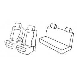 Set coprisedili Superior - Nero Rosso - Alfa Romeo 156 4p (10 97 05 03)