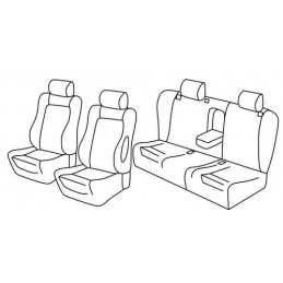 Set coprisedili Superior - Nero Rosso - Alfa Romeo 156 Sportwagon (03 00 05 03)