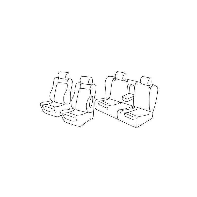 Set coprisedili Superior - Nero Grigio - Alfa Romeo 156 Sportwagon (03 00 05 03)