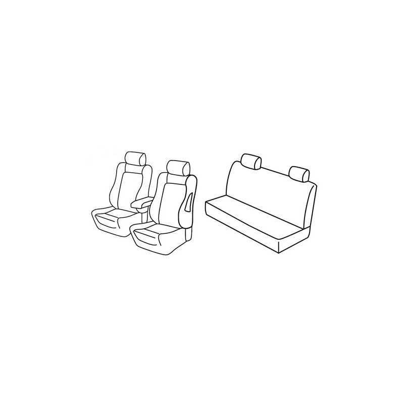 Set coprisedili Superior - Grigio Nero - Alfa Romeo 156 4p (06 03 12 07)