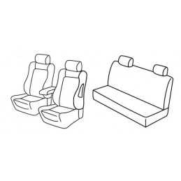 Set coprisedili Superior - Nero Rosso - Alfa Romeo 156 4p (06 03 12 07)