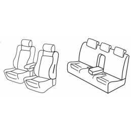 Set coprisedili Superior - Nocciola - Alfa Romeo 159 4p (08 05 09 13)