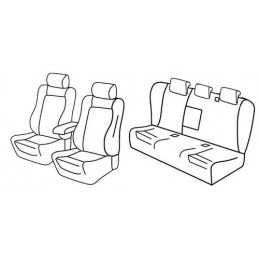 Set coprisedili Superior - Nocciola - Alfa Romeo 159 4p (08 05 09 13)