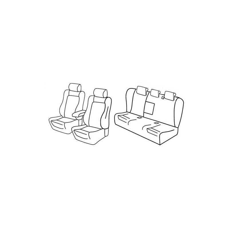 Set coprisedili Superior - Nero Rosso - Alfa Romeo 159 4p (08 05 09 13)