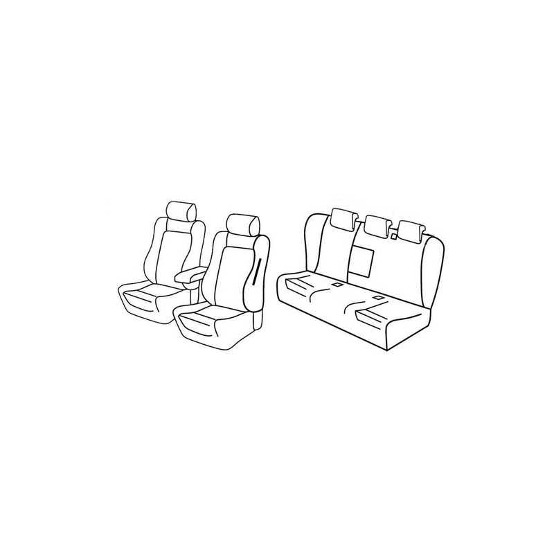 Set coprisedili Superior - Grigio Nero - Alfa Romeo 159 Sportwagon (03 06 09 13)