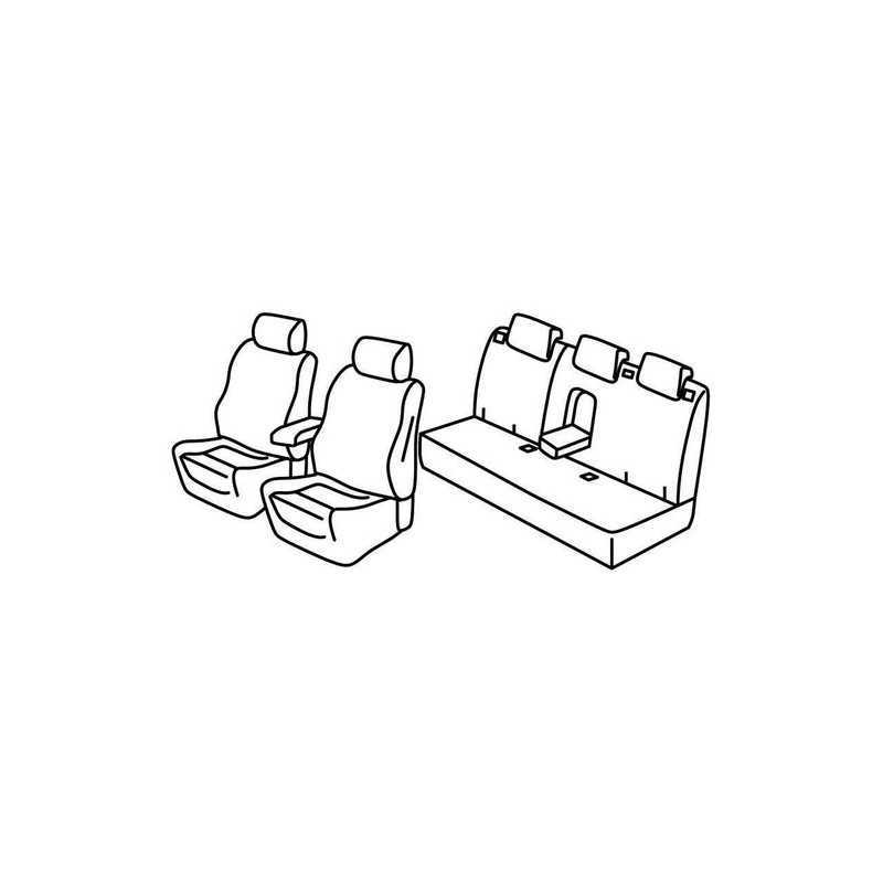 Set coprisedili Superior - Nero Rosso - Alfa Romeo Giulietta (01 14 )