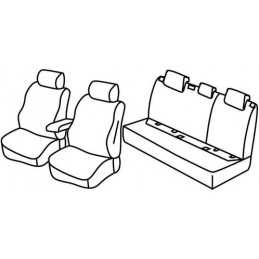 Set coprisedili Superior - Nero Blu - Audi A3 Sportback 5p (11 12 07 16)