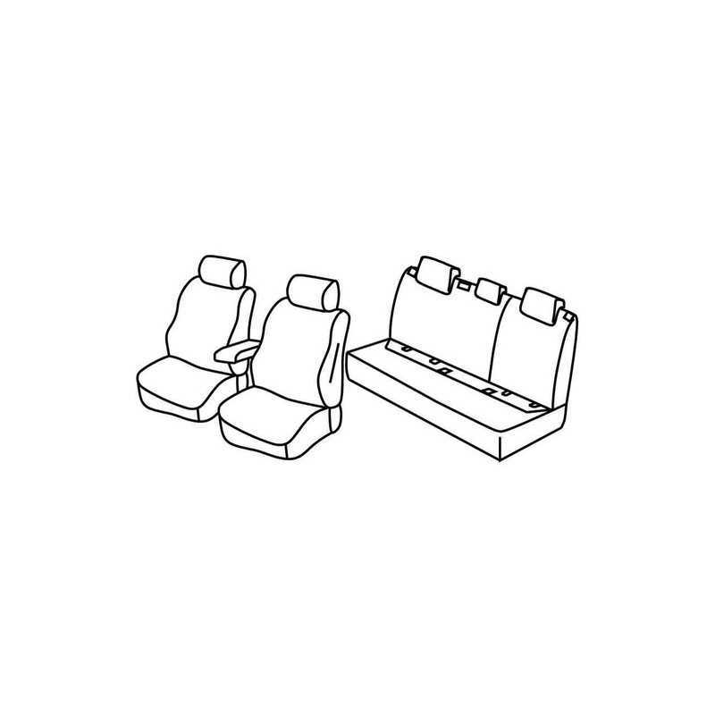 Set coprisedili Superior - Nero Rosso - Audi A3 Sportback 5p (11 12 07 16)