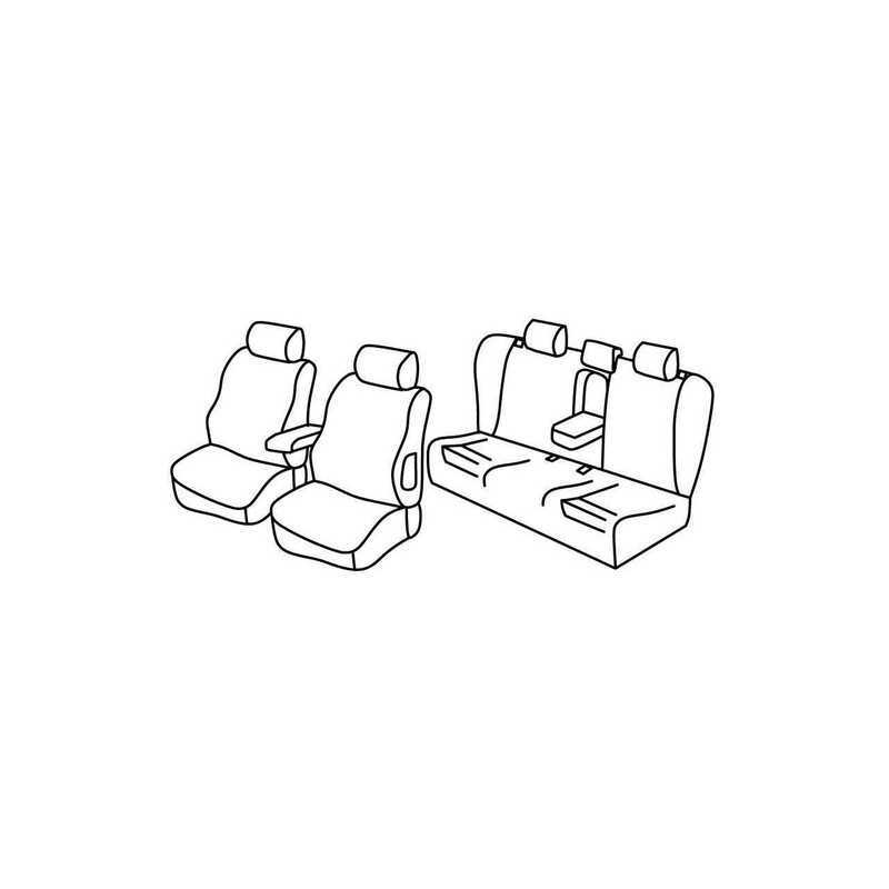Set coprisedili Superior - Grigio Nero - Audi A4 Avant (09 01 04 08)