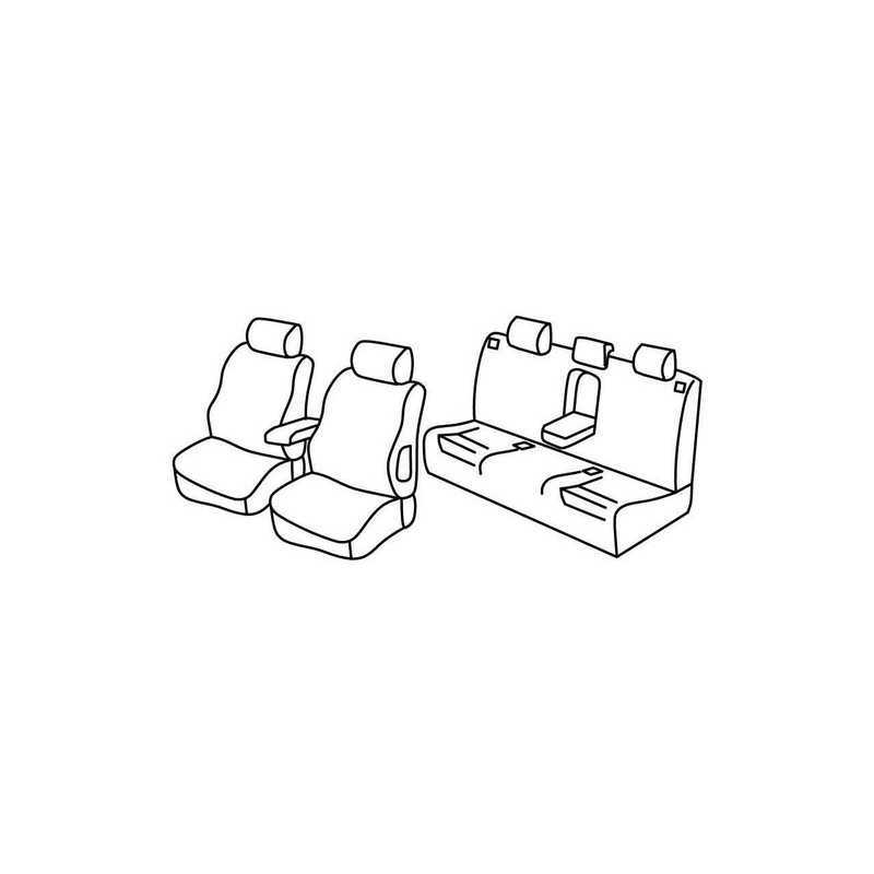 Set coprisedili Superior - Grigio Nero - Audi A4 Avant (09 01 04 08)