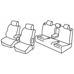 Set coprisedili Superior - Nero Blu - Audi A4 Avant (09 01 04 08)