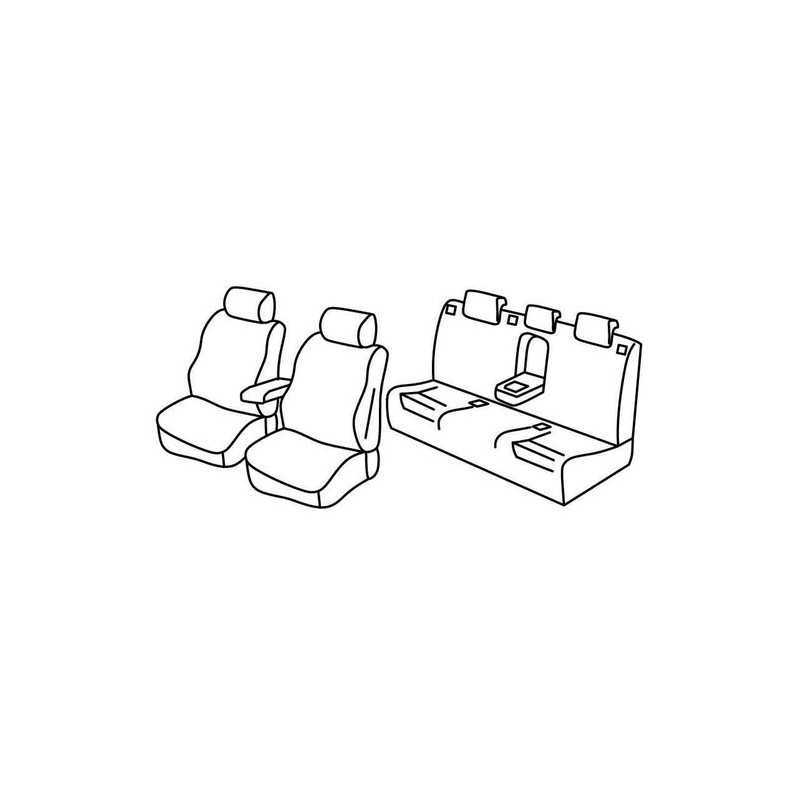 Set coprisedili Superior - Nero Rosso - Audi A4 Avant (09 01 04 08)