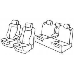 Set coprisedili Superior - Nero Grigio - Audi A4 Avant (09 01 04 08)