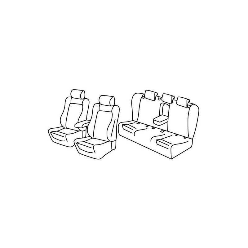 Set coprisedili Superior - Grigio Nero - Audi A4 4p (11 07 10 15)