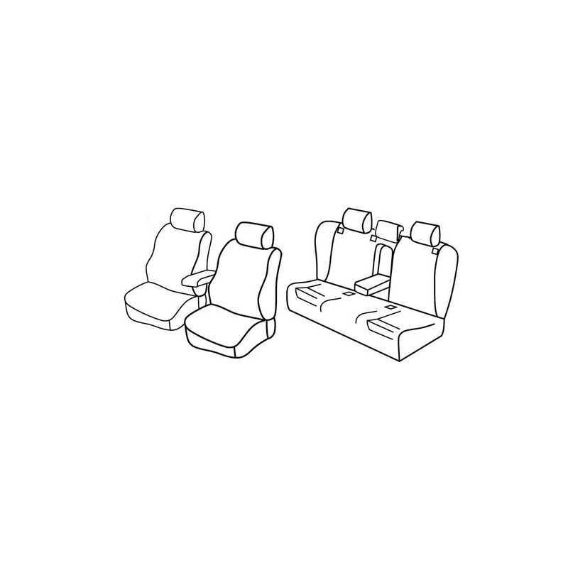 Set coprisedili Superior - Nero Grigio - Audi A6 4p (09 04 03 11)
