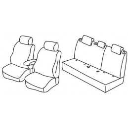 Set coprisedili Superior - Nero Grigio - Audi Q3 (10 11 12 18)
