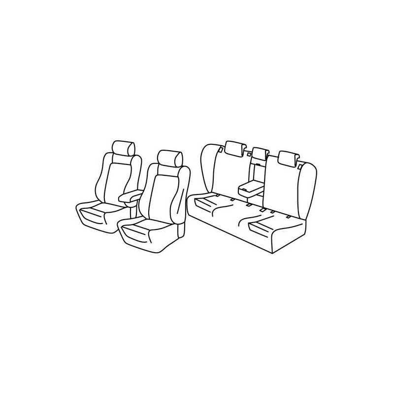 Set coprisedili Superior - Grigio Nero - Audi A4 4p (11 15 )