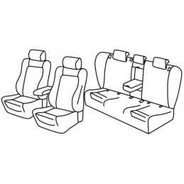 Set coprisedili Superior - Nero Grigio - Audi A4 Allroad (06 16 ) - Audi A4 Avant (11 15 )