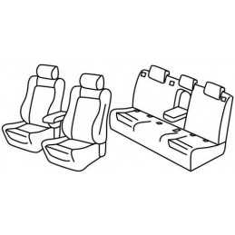 Set coprisedili Superior - Grigio Nero - Audi A6 Avant (09 11 10 14)
