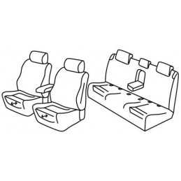 Set coprisedili Superior - Nero Grigio - Audi A6 4p (04 11 10 14)