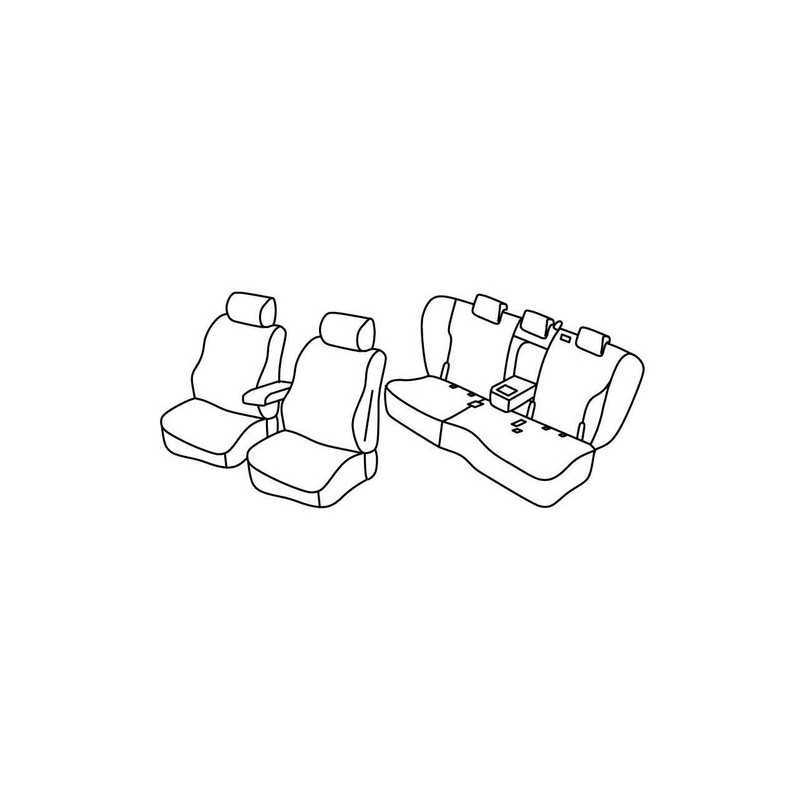 Set coprisedili Superior - Nero Grigio - Audi Q5 (03 17 )