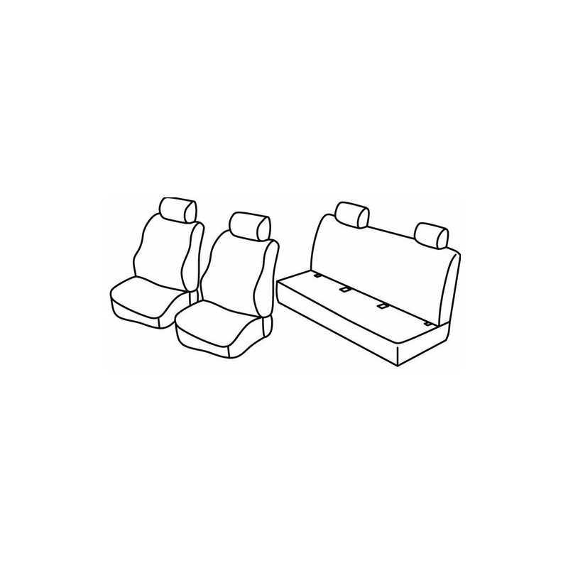 Set coprisedili Superior - Nero Blu - Bmw Serie 3 (E46) 4p (03 98 02 05)