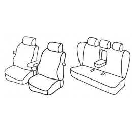 Set coprisedili Superior - Nero Grigio - Bmw Serie 3 Coupè (E46) 2p (04 99 08 06)